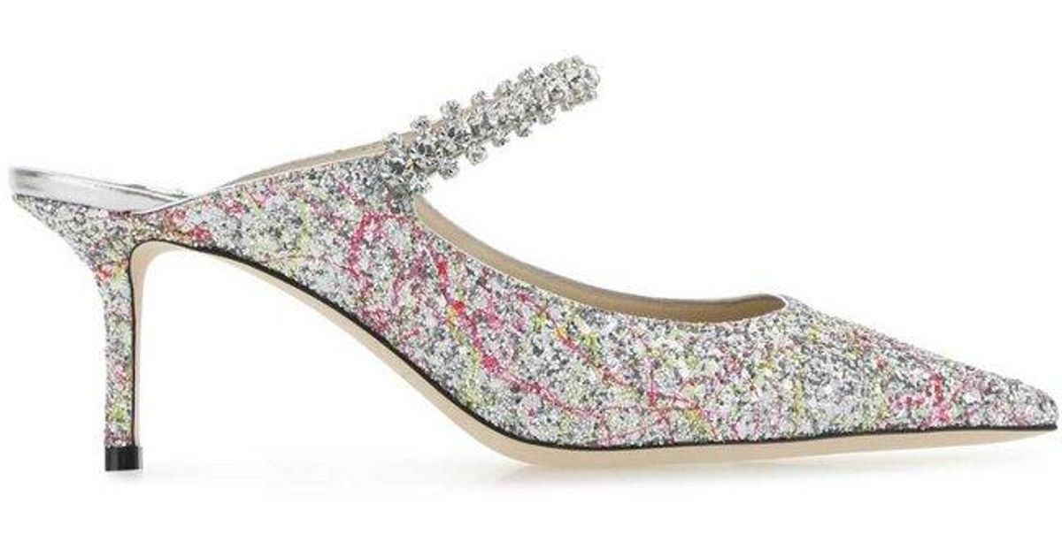 Jimmy Choo Bing Crystal Embellished Pumps in White Lyst