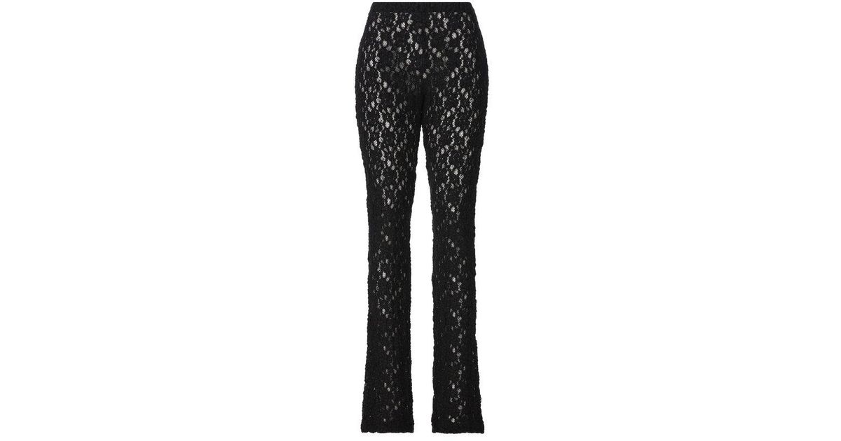 Chloé Lace Detailed Bootcut Pants in Black Lyst