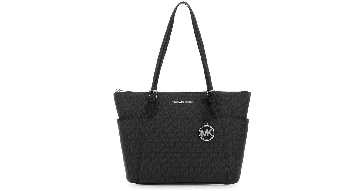 Michael kors jet set tote grey on sale