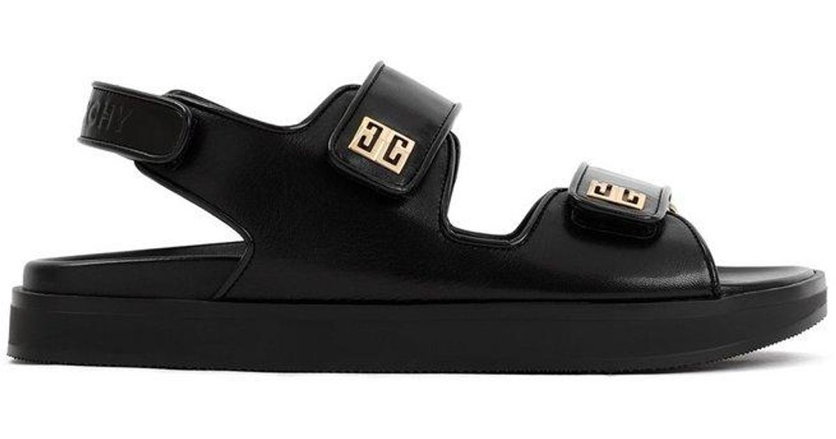 Givenchy 4g Strap Sandals in Black | Lyst