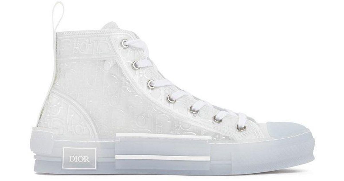 dior high tops white