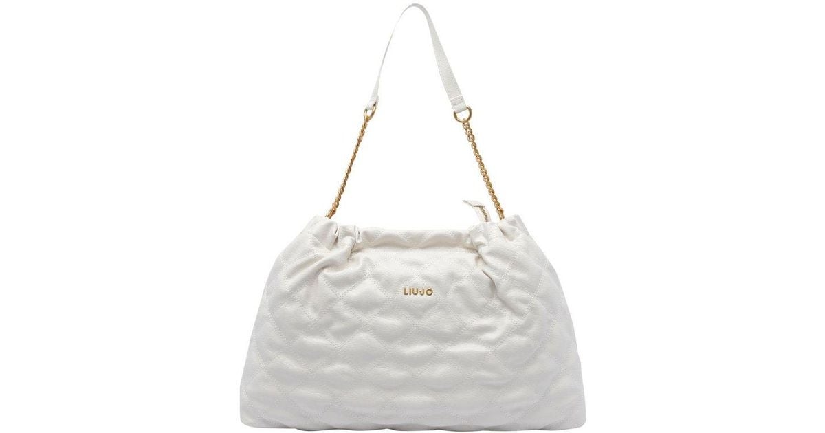 LIU JO Woman Shoulder bag White AA5062E0914 X0459 LIU JO Woman Shoulder bag White AA5062E0914 X0459