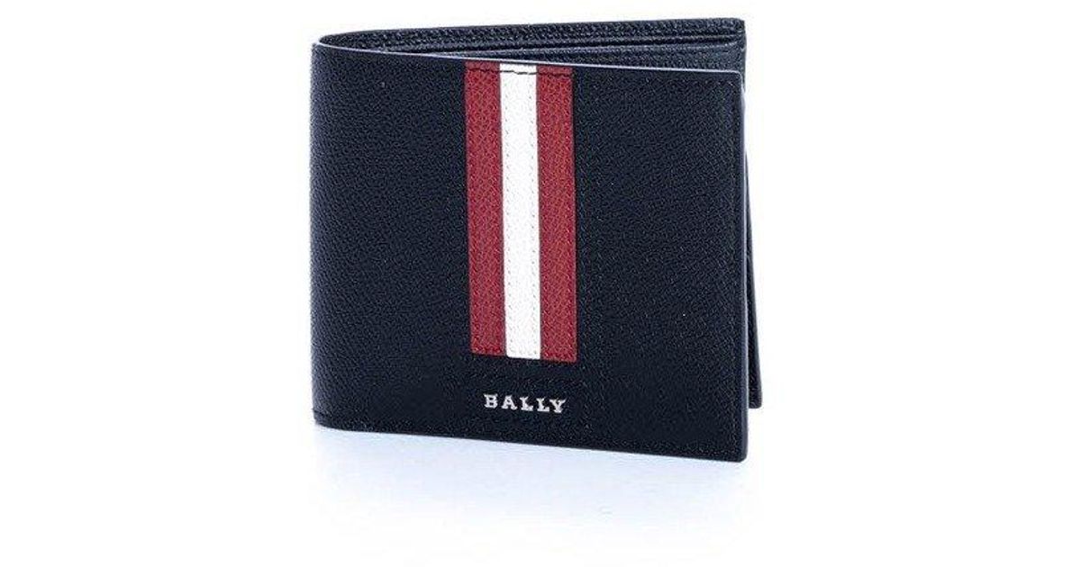 Bally Leather Taliky Logo Detailed Wallet in Black for Men | Lyst