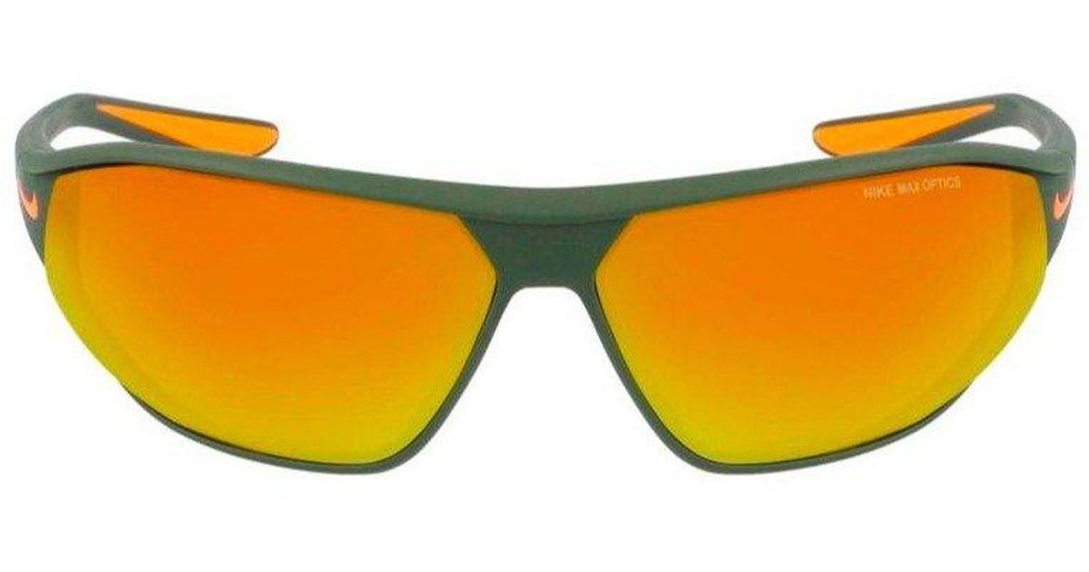 Nike Aero Swift Rectangular Frame Sunglasses in Green Lyst