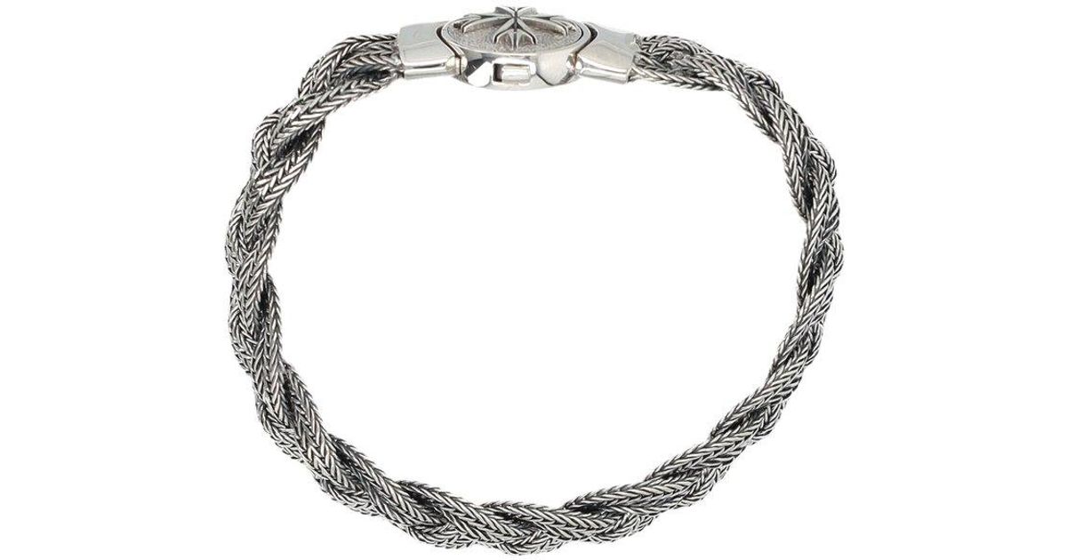 ブレスレット emanuele bicocchi BRAIDED NEW LOGO MEDIUM BRACELET Medium Rose Gold Braided Bracelet
