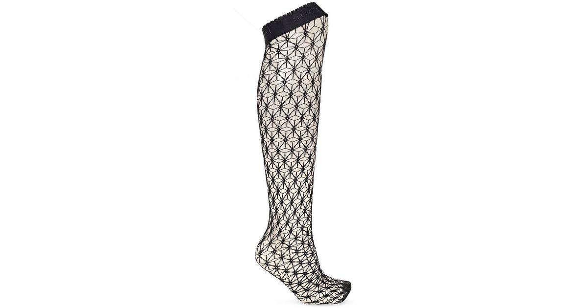 Gucci Patterned Stockings in Black Lyst Canada