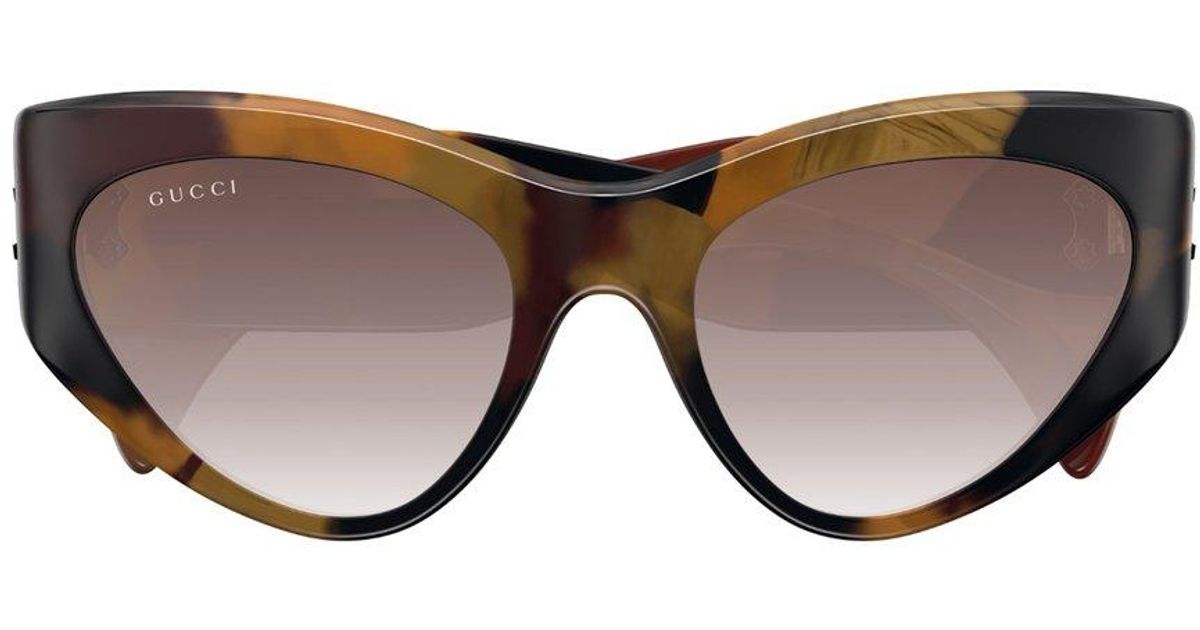 Gucci Cateye Frame Sunglasses in Brown Lyst UK
