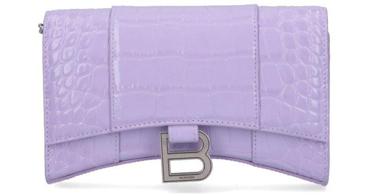 balenciaga purple wallet