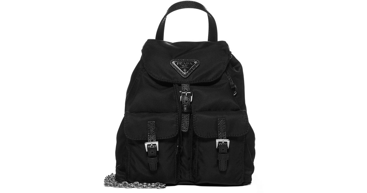 Prada Synthetic Re-nylon Mini Backpack in Black | Lyst Australia