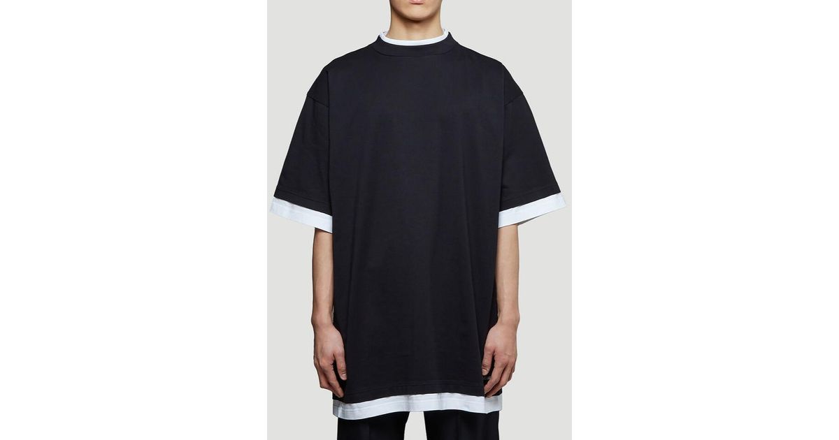 balenciaga double shirt mens