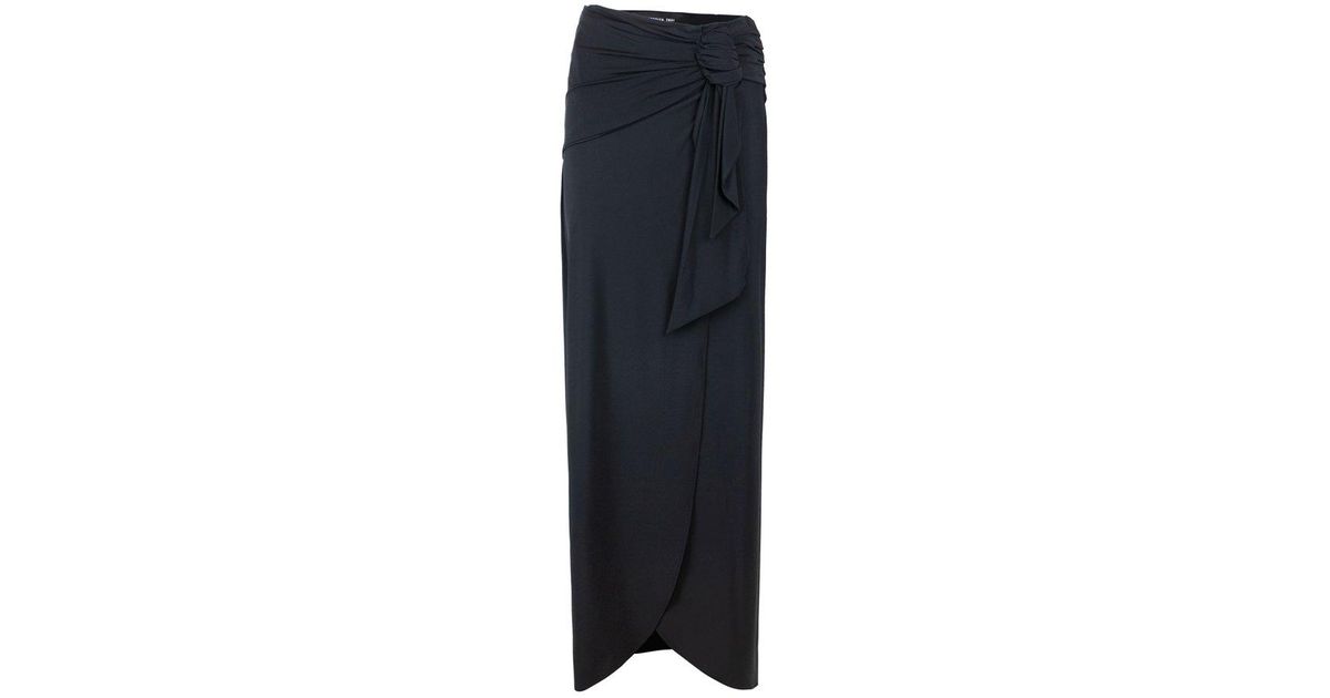 FEDERICA TOSI High-waist Wrap-design Skirt in Blue | Lyst