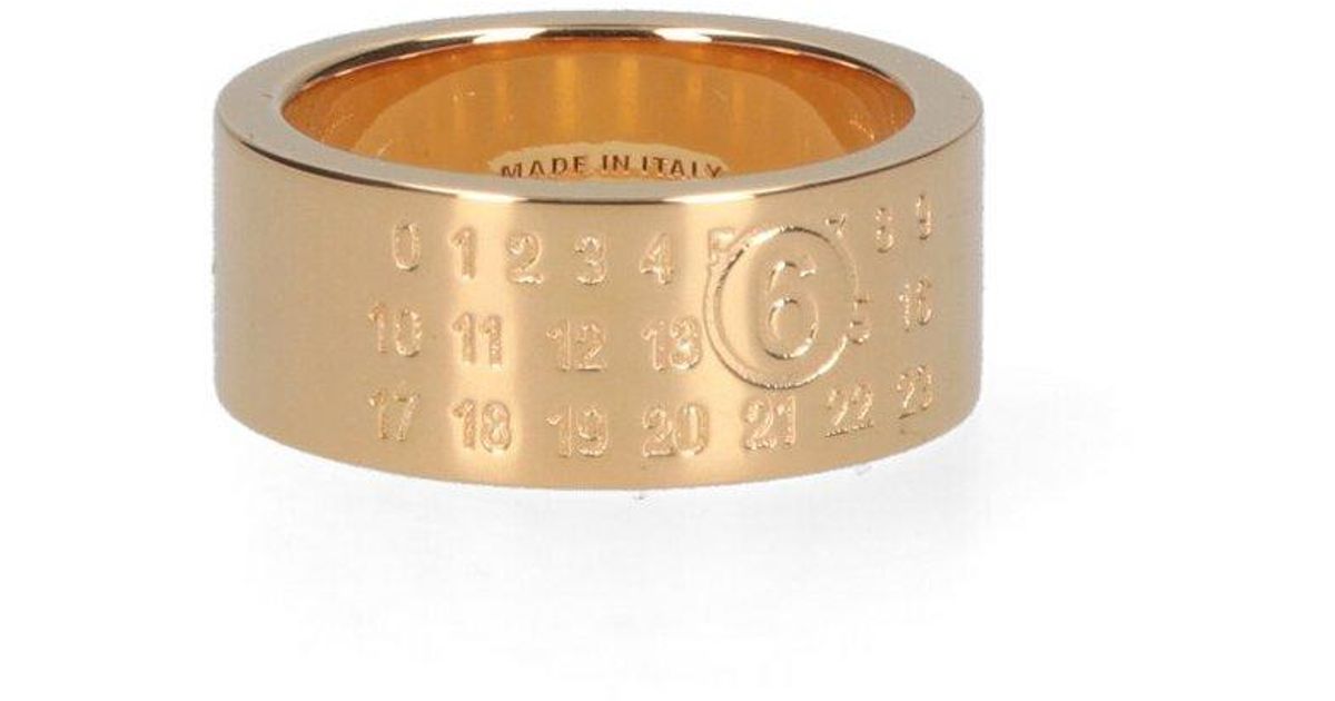 【MM6 Maison Margiela】W Numeric Minimal Signature Ring MM6 Maison Margiela Numeric Minimal Signature Ring | Silver
