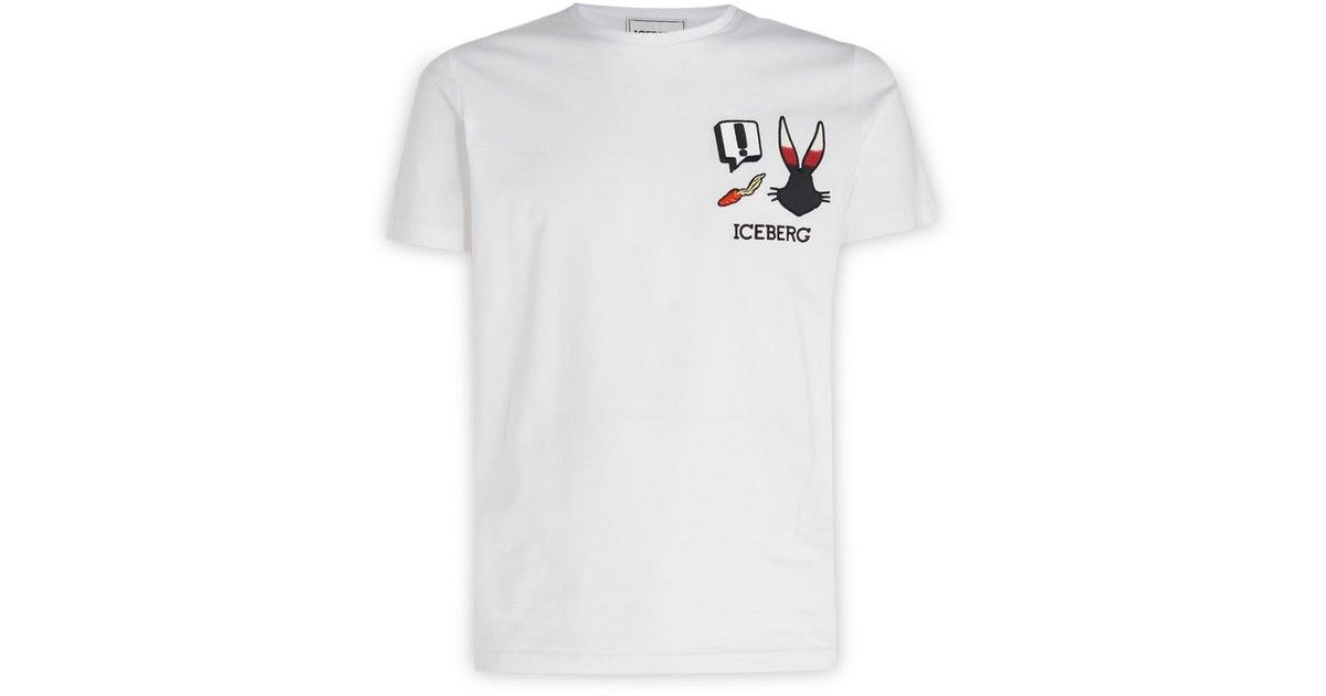 Iceberg Cny Looney Tunes Crewneck T-shirt in White for Men | Lyst