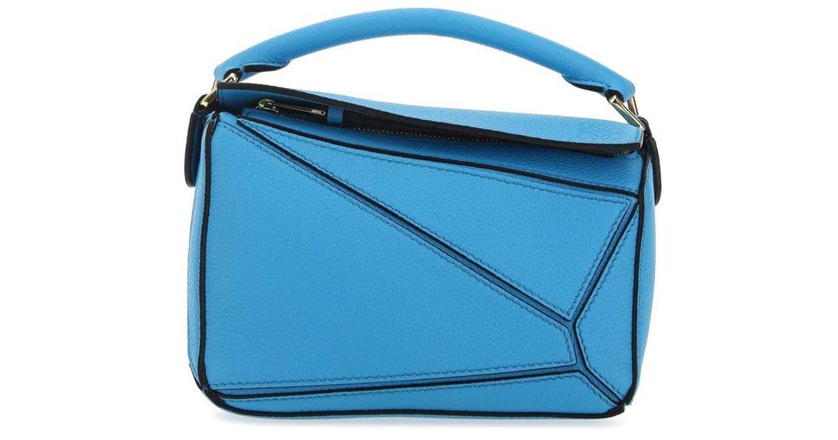 Loewe Mini Puzzle Tote Bag in Blue | Lyst
