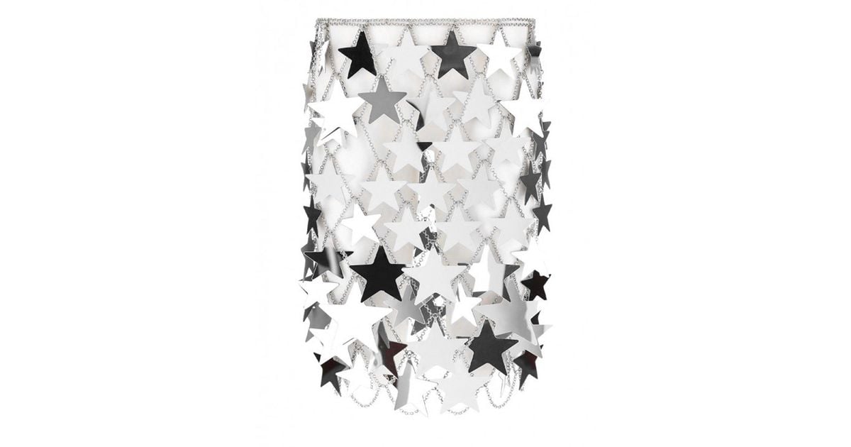 Paco Rabanne Star Embellished Chain-link Mini Skirt in Metallic | Lyst