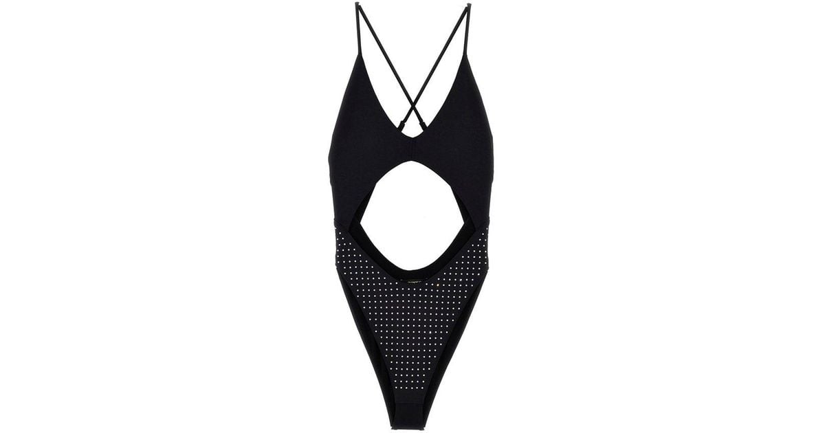 Pinko 'goldfish' One-piece Swimsuit in Black | Lyst