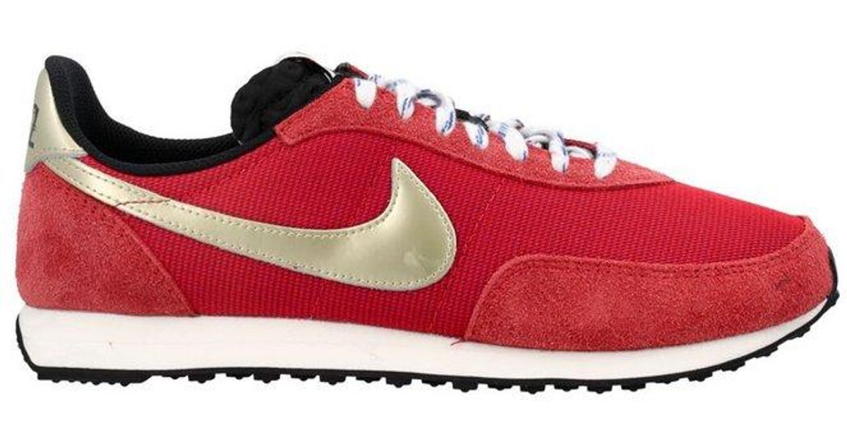 nike waffle trainer red
