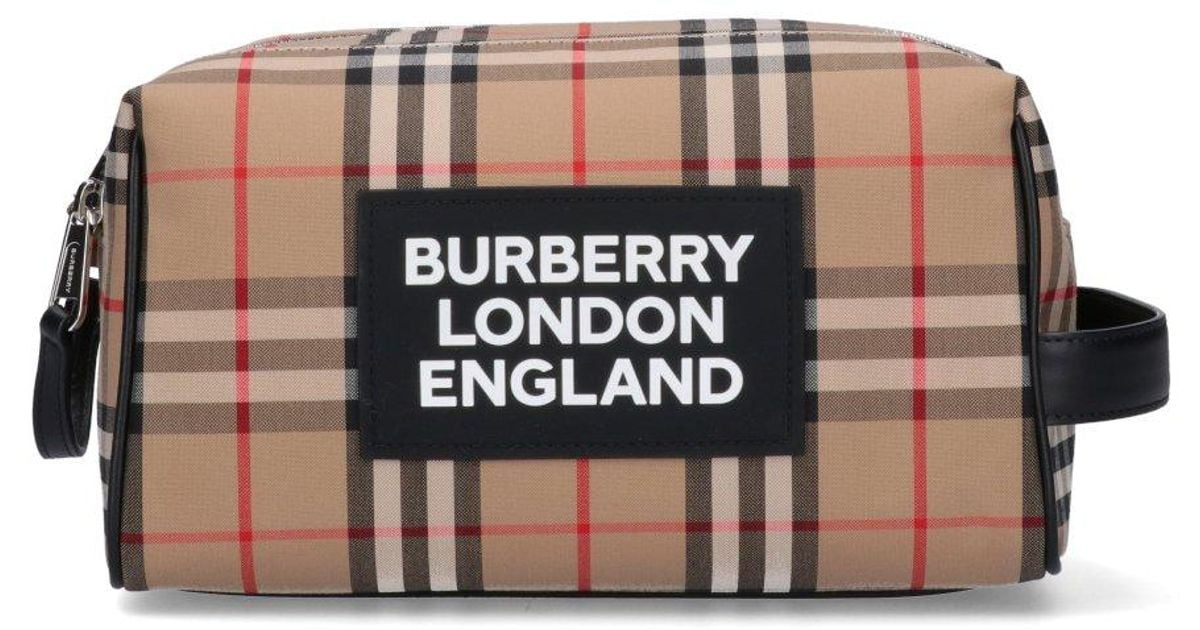 Burberry Vintage Check Toiletry Bag for Men Lyst