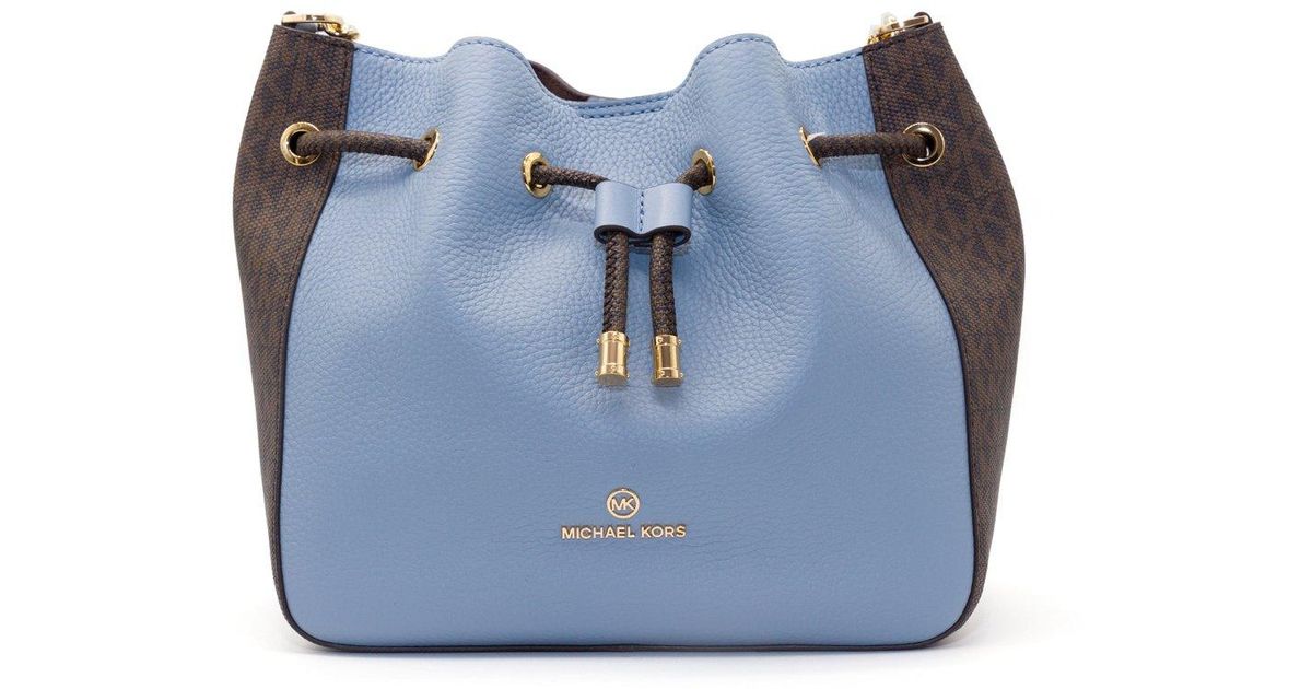 Michael kors bucket bag blue sales
