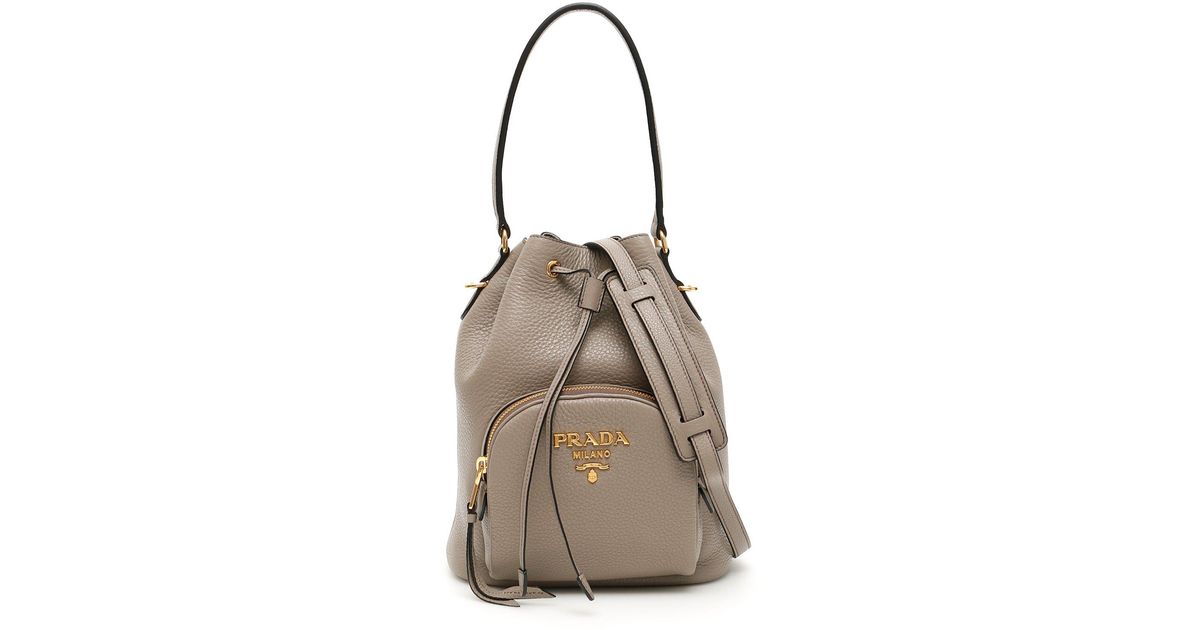prada drawstring bucket bag
