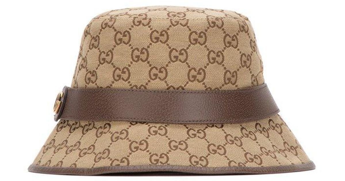 Gucci Canvas GG Fedora Hat in Beige (Natural) for Men Lyst UK