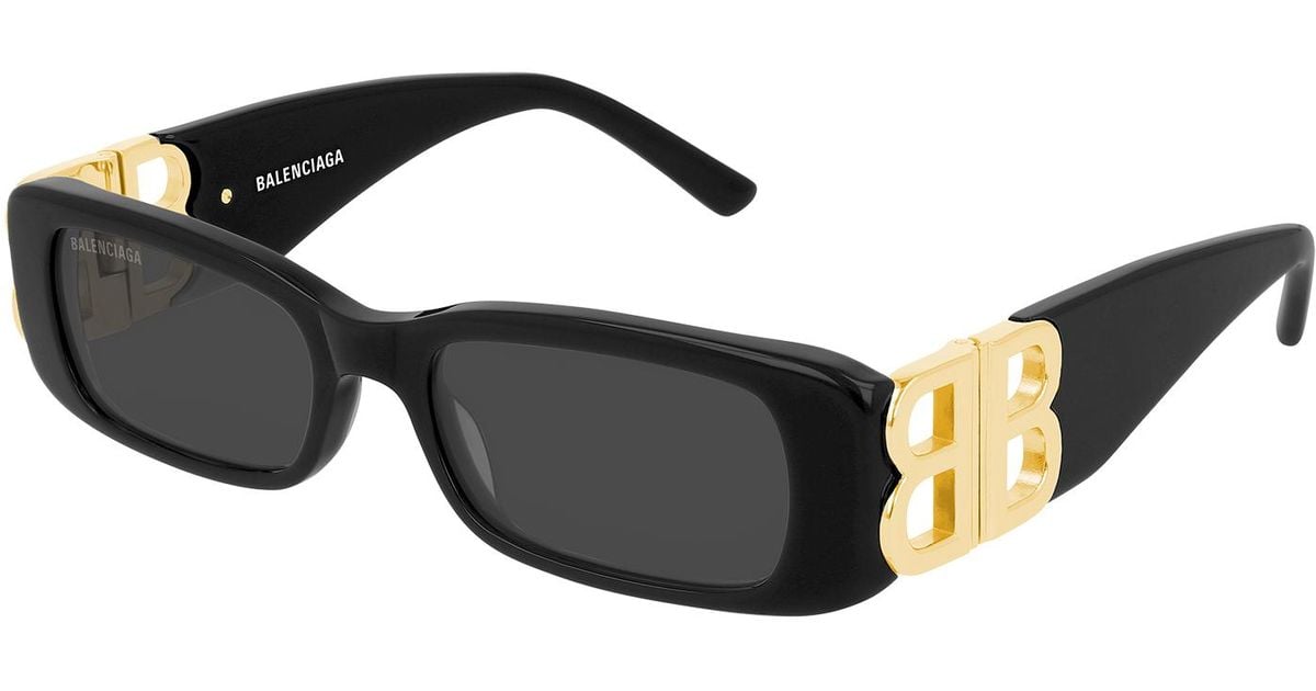 Balenciaga Dynasty Sunglasses in Black Gold Grey (Black) - Save 59% | Lyst
