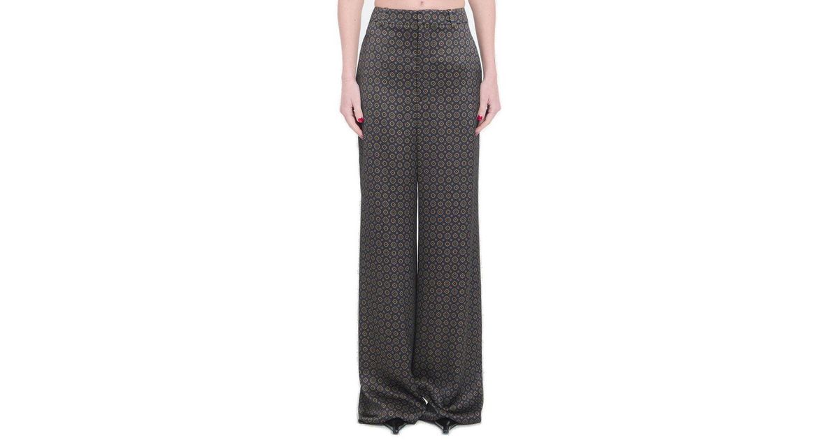 パンツ Saint Laurent Medallion Pattern Trousers Saint Laurent Medallion Pattern Trousers in Gray | Lyst