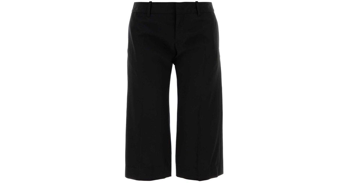 Balenciaga Low-Waisted Capri Pants in Black | Lyst