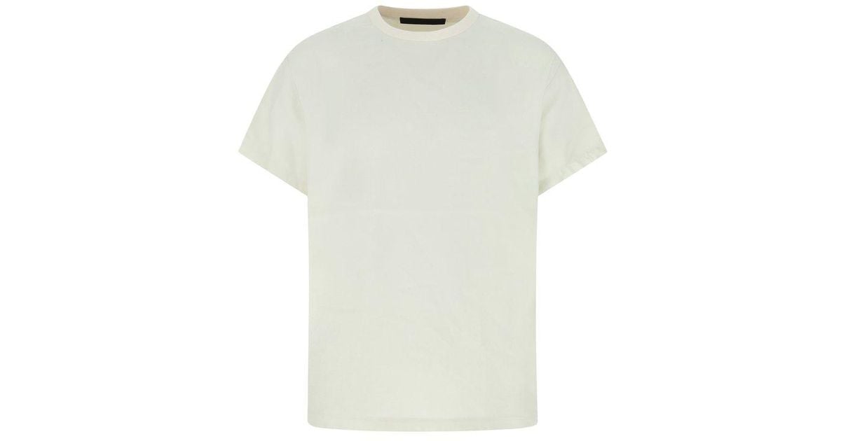 Fear Of God Satin Crewneck T-shirt in White for Men | Lyst