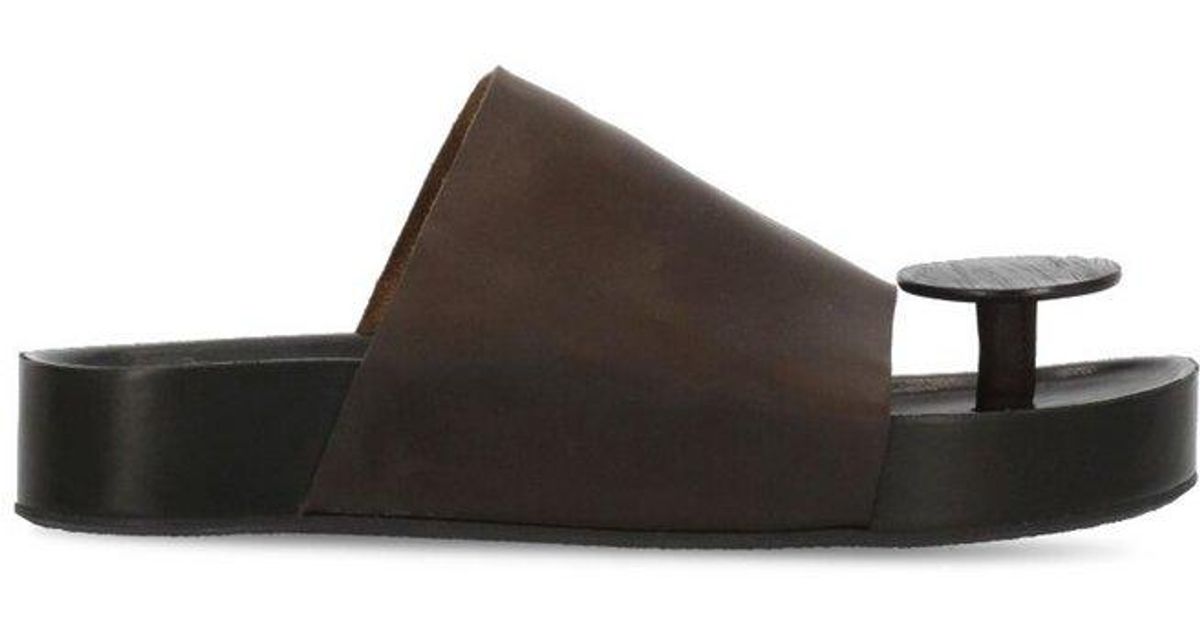 Uma Wang Slip-On Sandals in Brown | Lyst