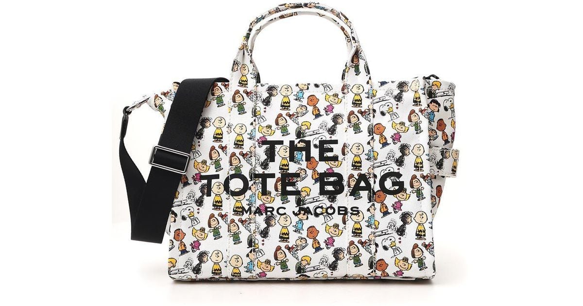 Marc Jacobs X Peanuts The Snoopy Mini Tote Bag in White