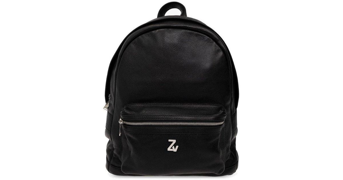 Zadig & Voltaire Leather Backpack in Black for Men Lyst
