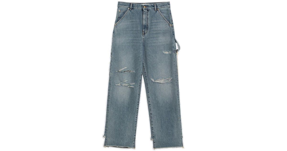 DARKPARK Lisa Chain Adorned Loose Fit Carpenter Denim Jeans
