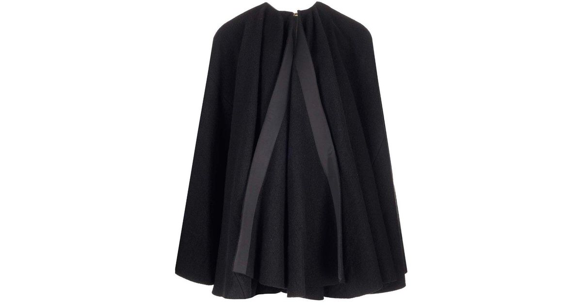 Rick Owens Tied Concealed-fastened Oversized Cape in Black for Men ...
