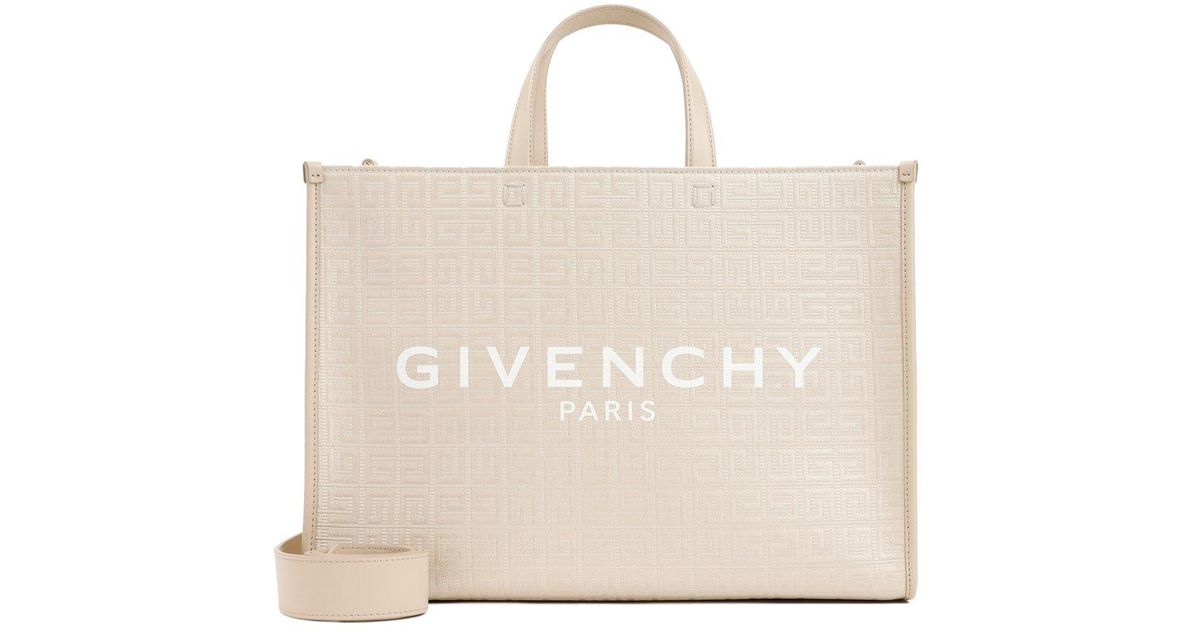 Givenchy Logo Printed Tote Bag in Natural Lyst