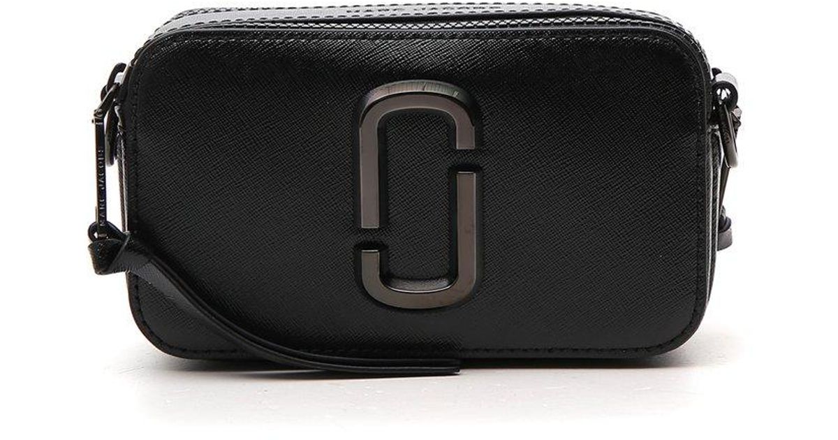 Marc Jacobs Leather The Snapshot Dtm Camera Bag in Black | Lyst UK