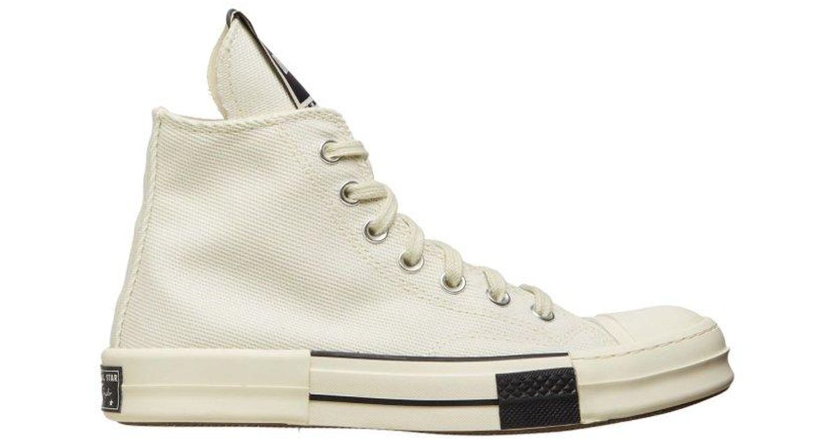 Rick Owens DRKSHDW Cotton X Converse 70s High Top Sneakers in White | Lyst UK