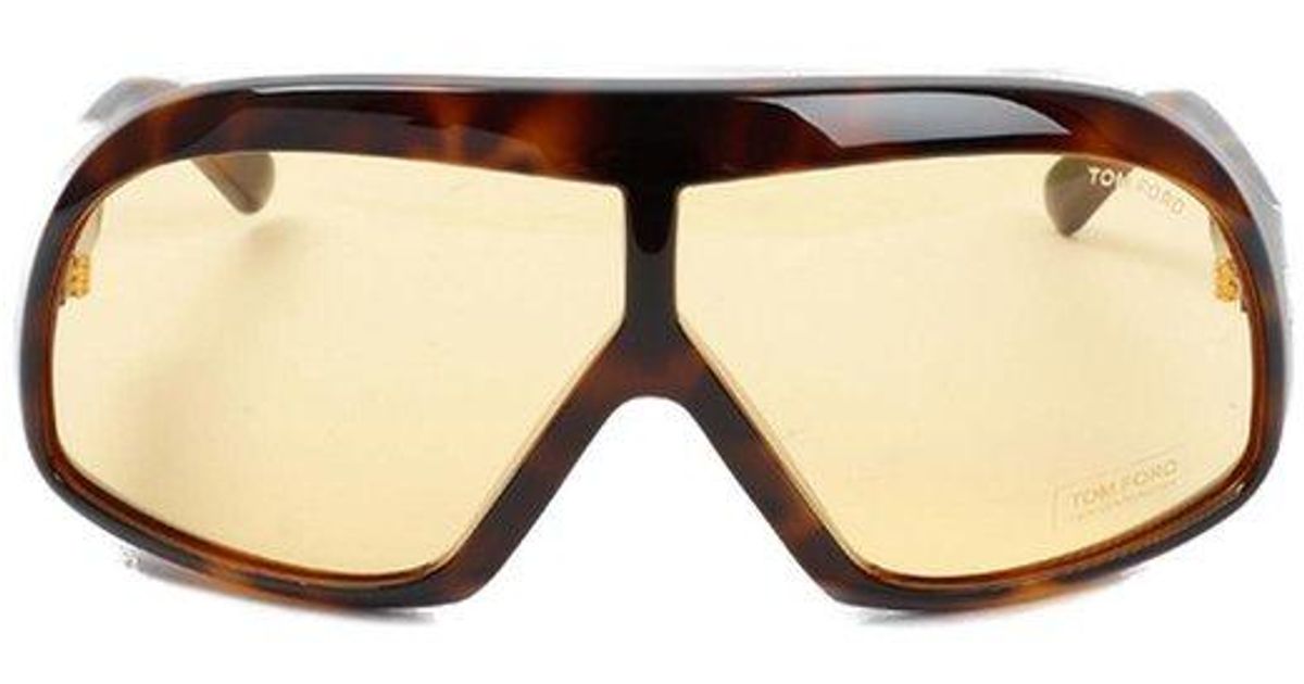 Tom Ford Cassius Oversized Sunglasses in Brown for Men | Lyst