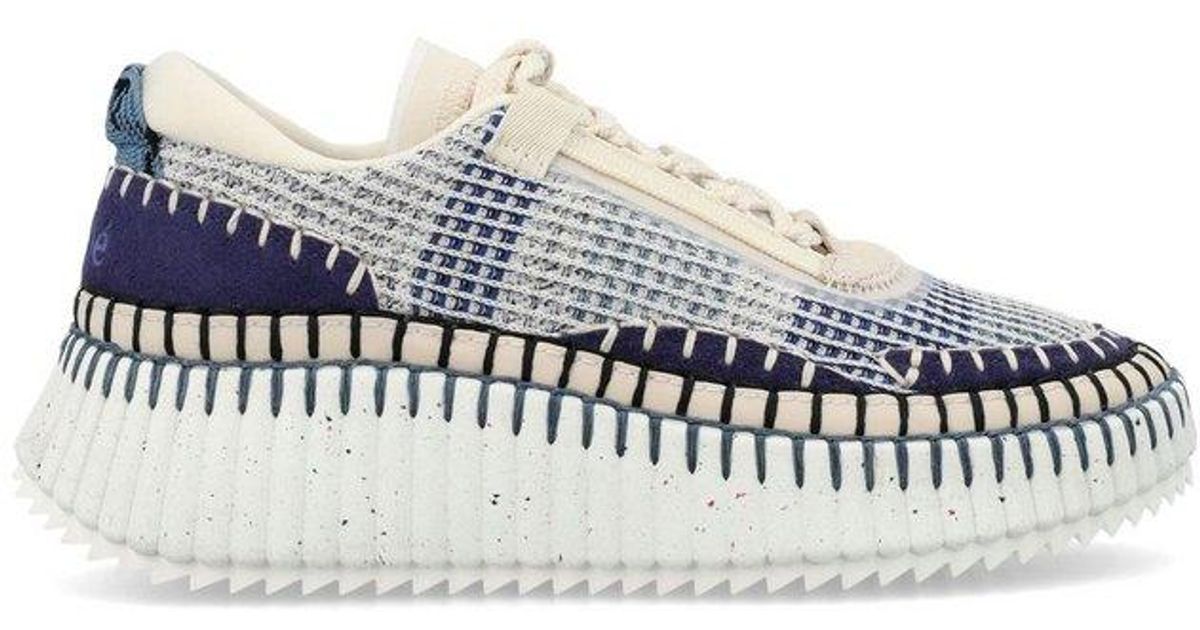 Chloé Lowerimpact Mesh Nama Sneakers in White Lyst Canada