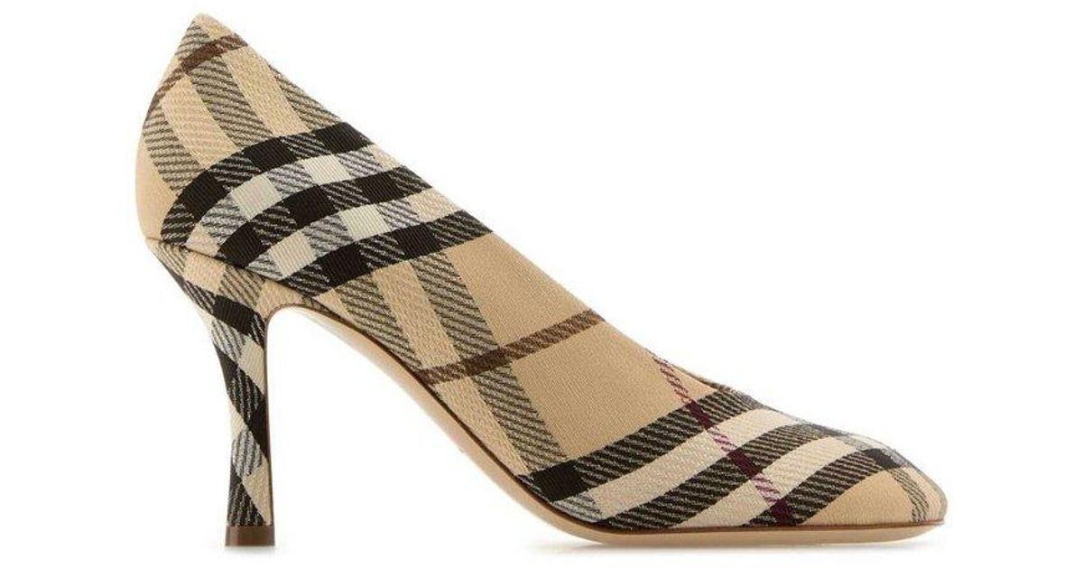 Burberry Embroidered Canvas Baby Pumps in Metallic | Lyst