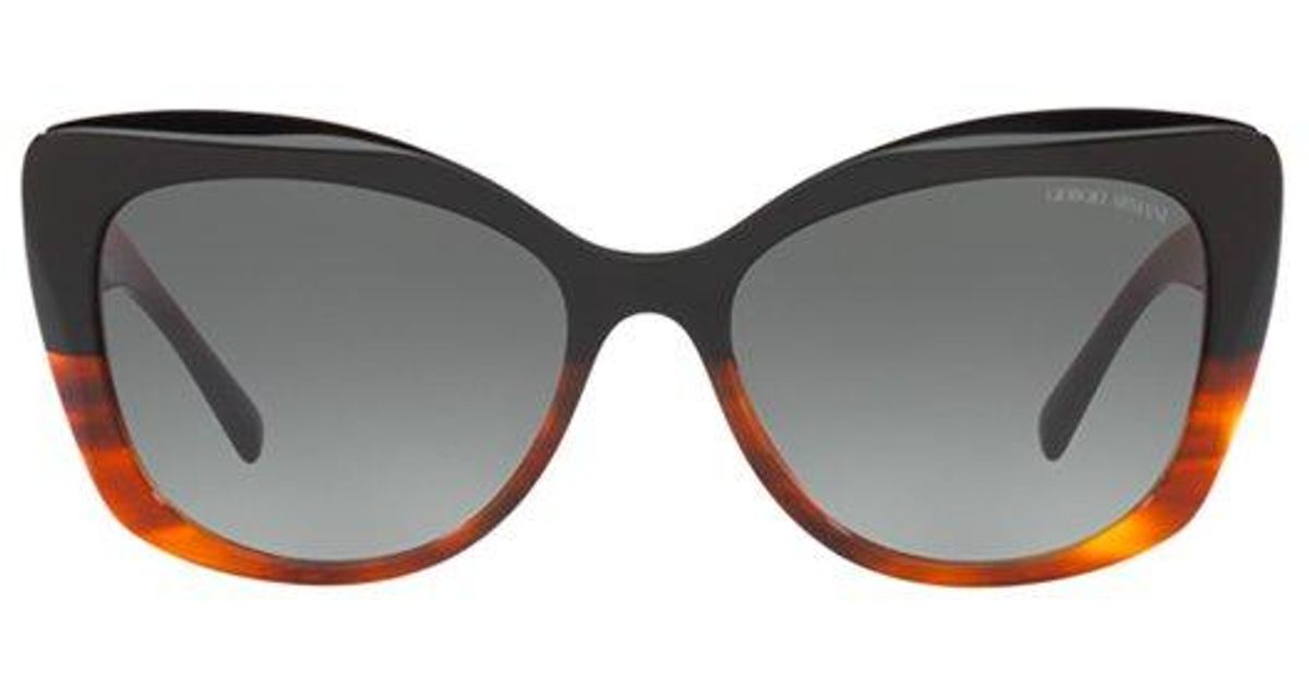 Armani Butterfly Frame Sunglasses in Grey Lyst UK