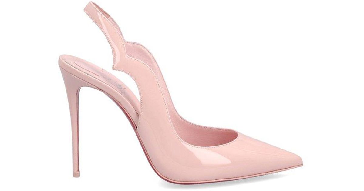 Christian Louboutin Hot Chick Slingback Pumps in Pink | Lyst
