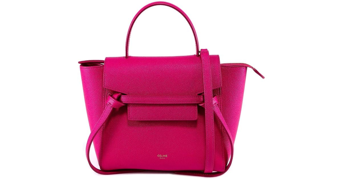 Celine Nano Belt Bag in Pink