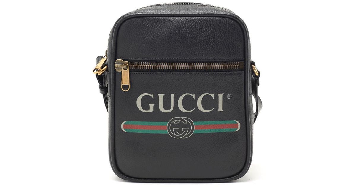 gucci print shoulder bag