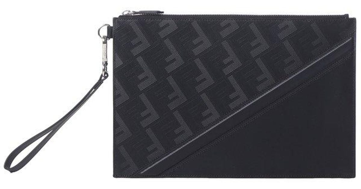 Fendi Diagonal Flat Pouch