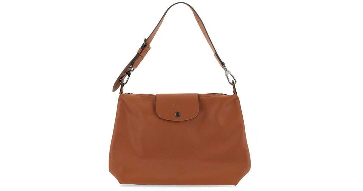 Longchamp Le Pliage Xtra Medium Hobo Bag in Brown | Lyst UK