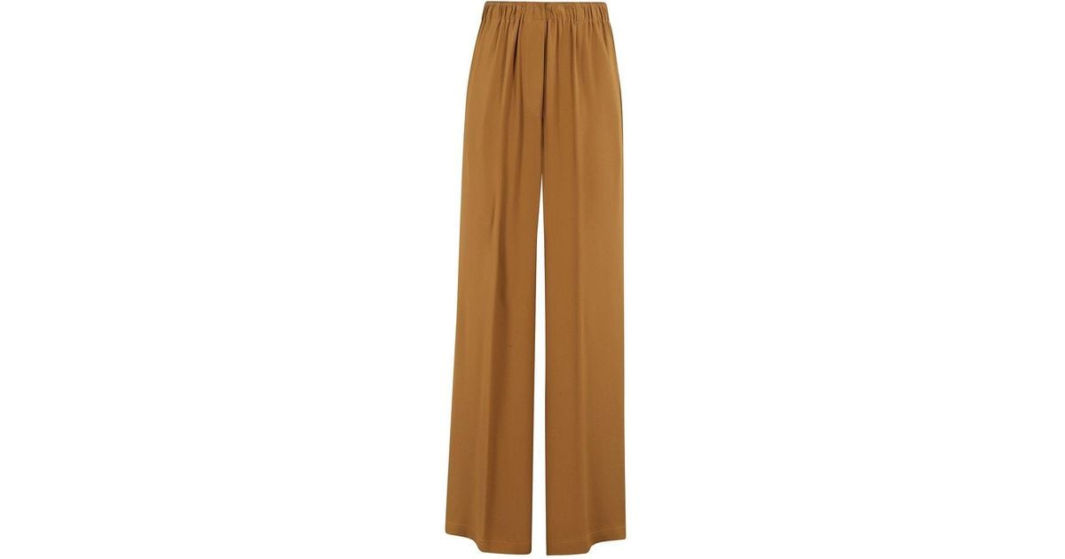 FEDERICA TOSI Wide Leg Pants in Natural | Lyst Australia