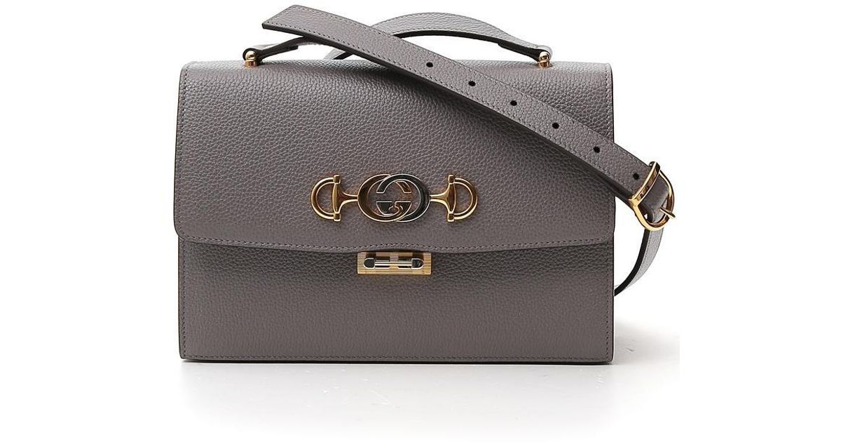 Gucci Zumi Small Shoulder Bag in Gray | Lyst