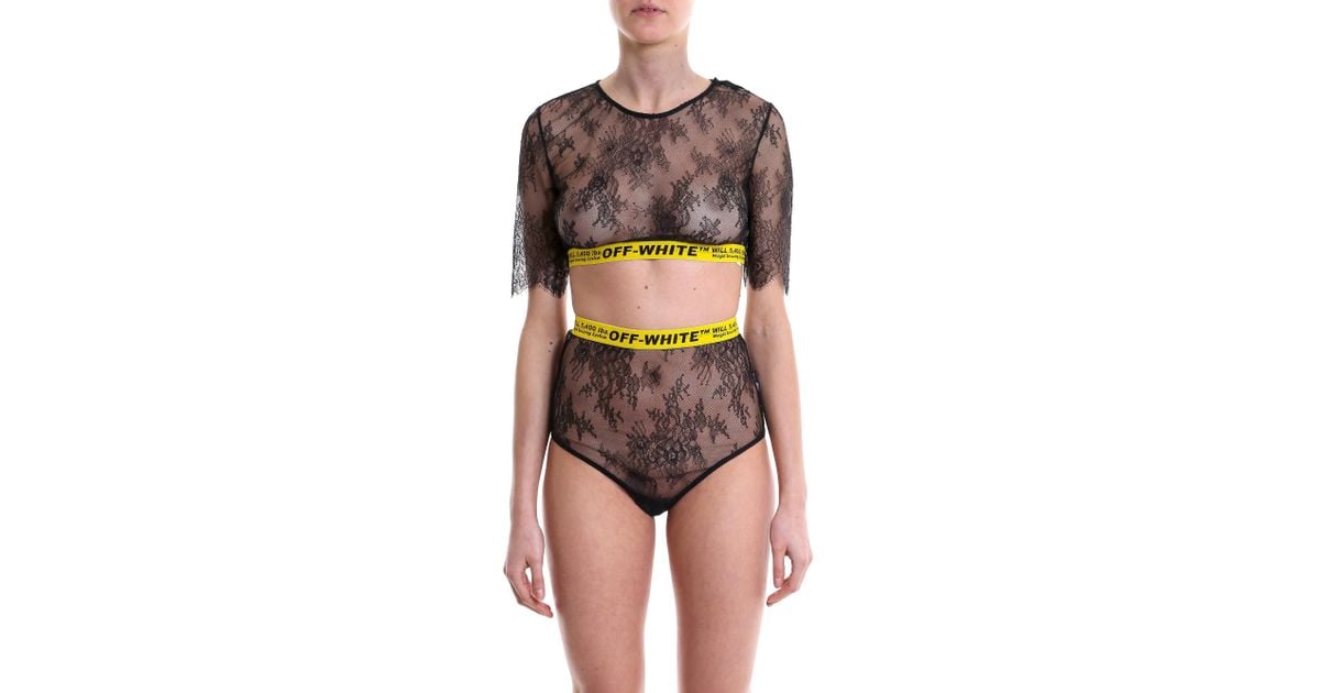 off white lace two piece set