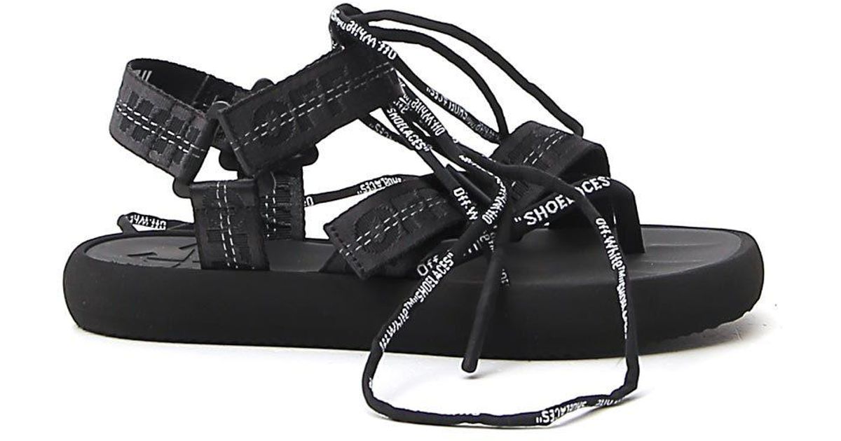 off white velcro sandals